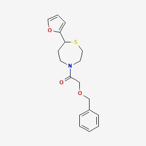 2-(Benzyloxy)-1-(7-(furan-2-yl)-1,4-thiazepan-4-yl)ethanone