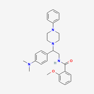N-(2-(4-(dimethylamino)phenyl)-2-(4-phenylpiperazin-1-yl)ethyl)-2-methoxybenzamide