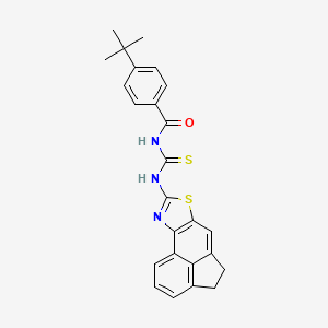 4-(tert-butyl)-N-((4,5-dihydroacenaphtho[5,4-d]thiazol-8-yl)carbamothioyl)benzamide