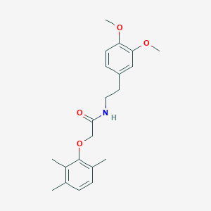 molecular formula C21H27NO4 B2380021 N-[2-(3,4-dimethoxyphenyl)ethyl]-2-(2,3,6-trimethylphenoxy)acetamide CAS No. 450393-05-2