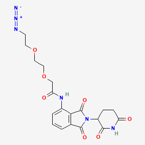 molecular formula C19H20N6O7 B2380022 Pomalidomide-PEG2-azide 