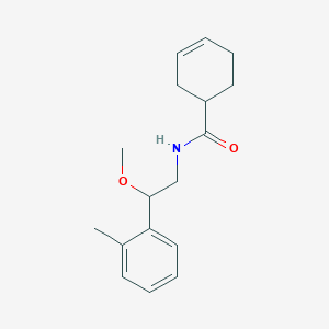 molecular formula C17H23NO2 B2380045 N-[2-METHOXY-2-(2-METHYLPHENYL)ETHYL]CYCLOHEX-3-ENE-1-CARBOXAMIDE CAS No. 1797722-65-6