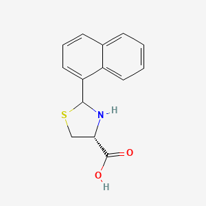 molecular formula C14H13NO2S B2380074 (4R)-2-(naphthalen-1-yl)thiazolidine-4-carboxylic acid CAS No. 746677-85-0