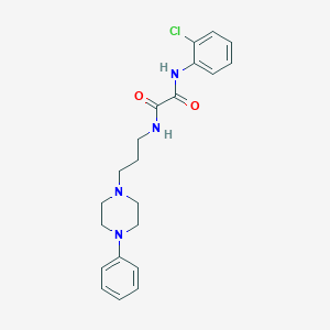 molecular formula C21H25ClN4O2 B2380182 N1-(2-chlorophenyl)-N2-(3-(4-phenylpiperazin-1-yl)propyl)oxalamide CAS No. 1049509-84-3