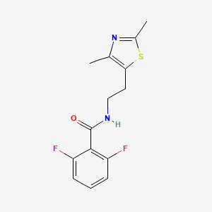 molecular formula C14H14F2N2OS B2380186 N-[2-(2,4-dimethyl-1,3-thiazol-5-yl)ethyl]-2,6-difluorobenzamide CAS No. 893994-99-5