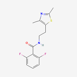 B2380186 N-(2-(2,4-dimethylthiazol-5-yl)ethyl)-2,6-difluorobenzamide CAS No. 893994-99-5