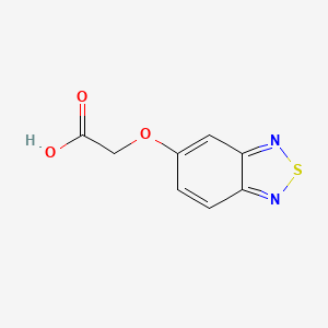 molecular formula C8H6N2O3S B2380203 Benzo[1,2,5]thiadiazol-5-yloxy-acetic acid CAS No. 29123-11-3