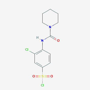 B2380264 3-chloro-4-(piperidine-1-carbonylamino)benzenesulfonyl Chloride CAS No. 678185-85-8