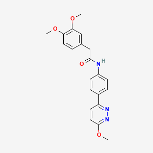 2-(3,4-dimethoxyphenyl)-N-(4-(6-methoxypyridazin-3-yl)phenyl)acetamide