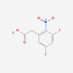 molecular formula C8H5F2NO4 B2380323 3,5-Difluoro-2-nitrophenylacetic acid CAS No. 130400-45-2