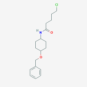 B023804 trans-5-Chloro-N-[4-(phenylmethoxy)cyclohexyl]pentanamide CAS No. 98454-45-6