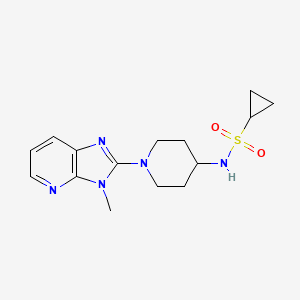 N-[1-(3-Methylimidazo[4,5-b]pyridin-2-yl)piperidin-4-yl]cyclopropanesulfonamide