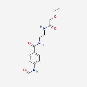 4-acetamido-N-(2-(2-ethoxyacetamido)ethyl)benzamide