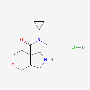 N-Cyclopropyl-N-methyl-2,3,3a,4,6,7-hexahydro-1H-pyrano[3,4-c]pyrrole-7a-carboxamide;hydrochloride