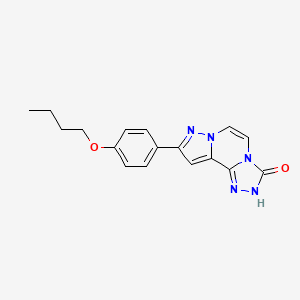 9-(4-butoxyphenyl)pyrazolo[1,5-a][1,2,4]triazolo[3,4-c]pyrazin-3(2H)-one
