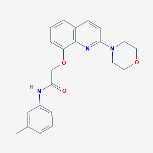 2-((2-morpholinoquinolin-8-yl)oxy)-N-(m-tolyl)acetamide