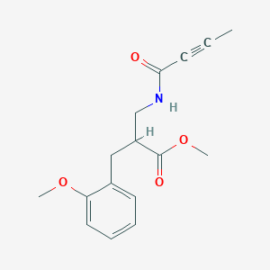 Methyl 2-[(but-2-ynoylamino)methyl]-3-(2-methoxyphenyl)propanoate