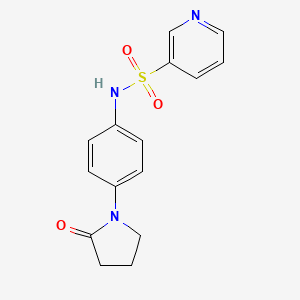 N-(4-(2-oxopyrrolidin-1-yl)phenyl)pyridine-3-sulfonamide