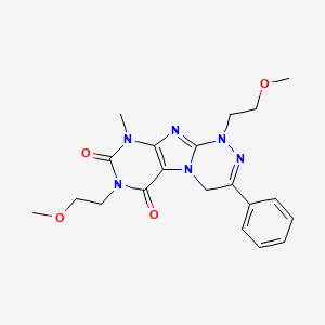 1,7-bis(2-methoxyethyl)-9-methyl-3-phenyl-7,9-dihydro-[1,2,4]triazino[3,4-f]purine-6,8(1H,4H)-dione