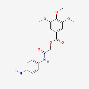 {[4-(Dimethylamino)phenyl]carbamoyl}methyl 3,4,5-trimethoxybenzoate