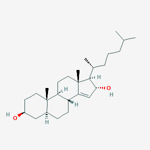 molecular formula C11H8FNOS B238070 Cholest-14-ene-3,16-diol CAS No. 139953-32-5