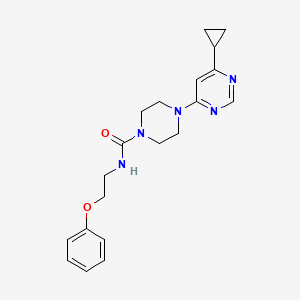B2380717 4-(6-cyclopropylpyrimidin-4-yl)-N-(2-phenoxyethyl)piperazine-1-carboxamide CAS No. 1797289-14-5
