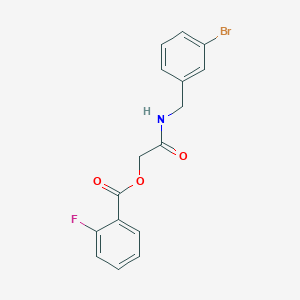 molecular formula C16H13BrFNO3 B2380745 2-((3-Bromobenzyl)amino)-2-oxoethyl 2-fluorobenzoate CAS No. 1794909-62-8