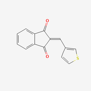 molecular formula C14H8O2S B2380746 2-(3-Thienylmethylene)indane-1,3-dione CAS No. 173414-43-2