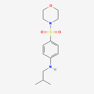 molecular formula C14H22N2O3S B2380748 N-(2-methylpropyl)-4-(morpholine-4-sulfonyl)aniline CAS No. 648408-29-1