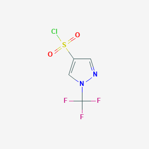 molecular formula C4H2ClF3N2O2S B2380750 1-(Trifluoromethyl)-1H-pyrazole-4-sulfonyl chloride CAS No. 2375268-01-0