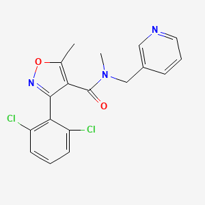 3-(2,6-dichlorophenyl)-N,5-dimethyl-N-(3-pyridinylmethyl)-4-isoxazolecarboxamide