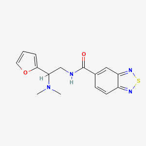 molecular formula C15H16N4O2S B2380780 N-[2-(dimethylamino)-2-(furan-2-yl)ethyl]-2,1,3-benzothiadiazole-5-carboxamide CAS No. 1208823-87-3
