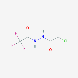 molecular formula C4H4ClF3N2O2 B023811 1-(Chloroacetyl)-2-(trifluoroacetyl)hydrazine CAS No. 762240-99-3