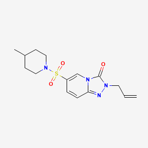 B2381144 2-allyl-6-[(4-methylpiperidin-1-yl)sulfonyl][1,2,4]triazolo[4,3-a]pyridin-3(2H)-one CAS No. 1251559-39-3