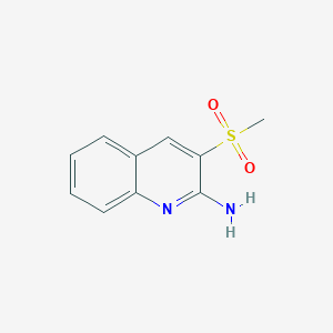 molecular formula C10H10N2O2S B2381167 3-methanesulfonylquinolin-2-amine CAS No. 866019-20-7