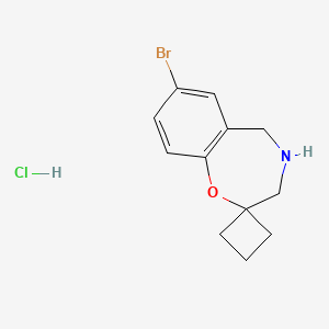 7-bromo-4,5-dihydro-3H-spiro[1,4-benzoxazepine-2,1'-cyclobutane] hydrochloride