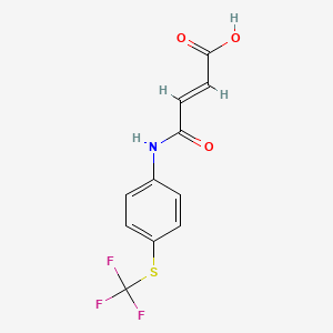 (E)-4-oxo-4-((4-((trifluoromethyl)thio)phenyl)amino)but-2-enoic acid