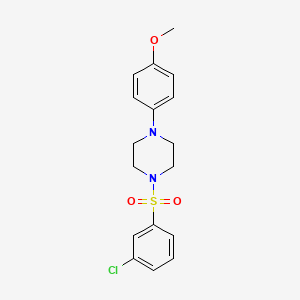 1-(3-Chlorobenzenesulfonyl)-4-(4-methoxyphenyl)piperazine