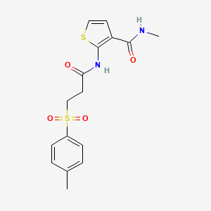 N-methyl-2-(3-tosylpropanamido)thiophene-3-carboxamide