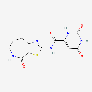 B2381336 2,6-dioxo-N-(4-oxo-5,6,7,8-tetrahydro-4H-thiazolo[5,4-c]azepin-2-yl)-1,2,3,6-tetrahydropyrimidine-4-carboxamide CAS No. 1797698-51-1