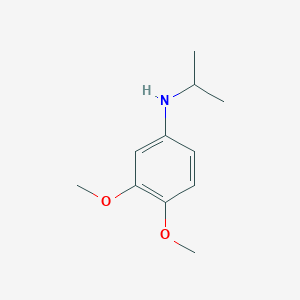 molecular formula C11H17NO2 B2381401 3,4-dimethoxy-N-(propan-2-yl)aniline CAS No. 254891-48-0