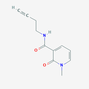 molecular formula C11H12N2O2 B2381641 N-(but-3-yn-1-yl)-1-methyl-2-oxo-1,2-dihydropyridine-3-carboxamide CAS No. 1351590-37-8