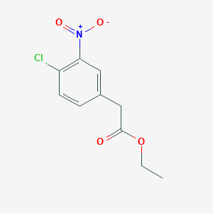 molecular formula C10H10ClNO4 B2381856 Ethyl 2-(4-chloro-3-nitrophenyl)acetate CAS No. 745053-53-6