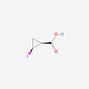 molecular formula C4H5IO2 B2381885 cis-2-Iodocyclopropanecarboxylic acid CAS No. 122676-92-0; 1932315-23-5