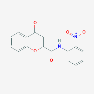 molecular formula C16H10N2O5 B2381930 N-(2-nitrophenyl)-4-oxo-4H-chromene-2-carboxamide CAS No. 361166-44-1