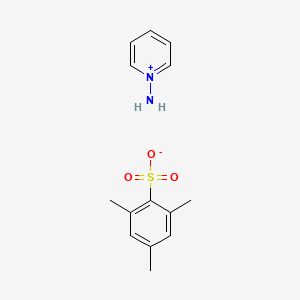 molecular formula C14H18N2O3S B2381959 1-Aminopyridin-1-ium 2,4,6-trimethylbenzene-1-sulfonate CAS No. 39996-41-3