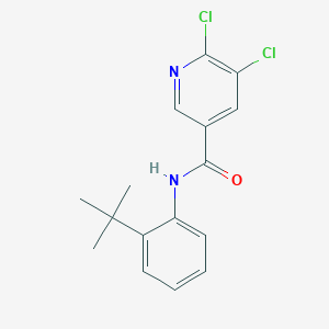 molecular formula C16H16Cl2N2O B2382014 N-(2-tert-butylphenyl)-5,6-dichloropyridine-3-carboxamide CAS No. 878586-09-5