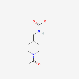 molecular formula C14H26N2O3 B2382043 tert-Butyl [(1-propionylpiperidin-4-yl)methyl]carbamate CAS No. 1286273-04-8