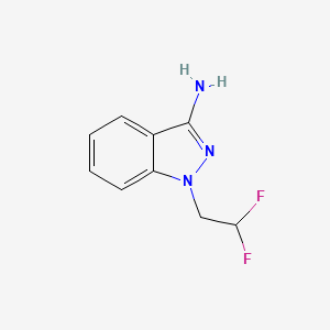 molecular formula C9H9F2N3 B2382071 1-(2,2-difluoroethyl)-1H-indazol-3-amine CAS No. 1247228-21-2