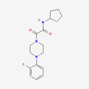 molecular formula C17H22FN3O2 B2382111 N-cyclopentyl-2-[4-(2-fluorophenyl)piperazin-1-yl]-2-oxoacetamide CAS No. 941889-01-6
